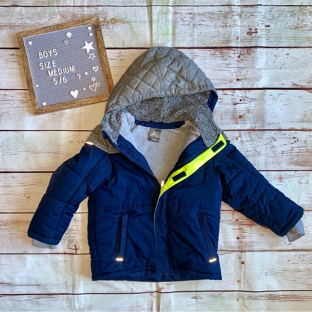 Youth Boy’s Zero-Xposur Quilted Heavyweight Winter Jacket size Medium (5/6).
